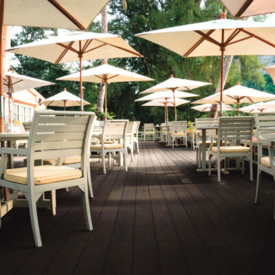 Vlonderplank Composiet Black, effen